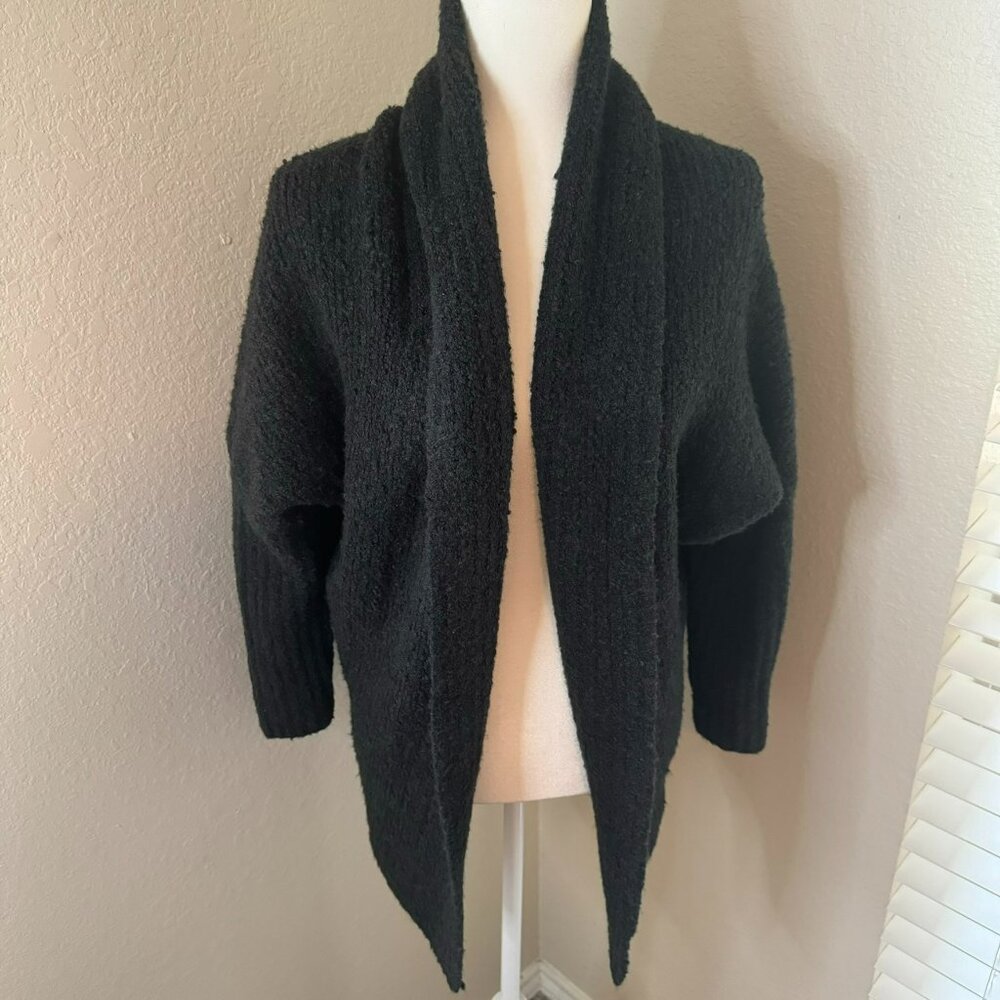 NWT Black Anthropologie Sleeping on Snow Chunky Cardigan